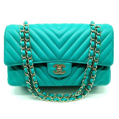 chanel torquoise chevron flap|chanel flap pattern.